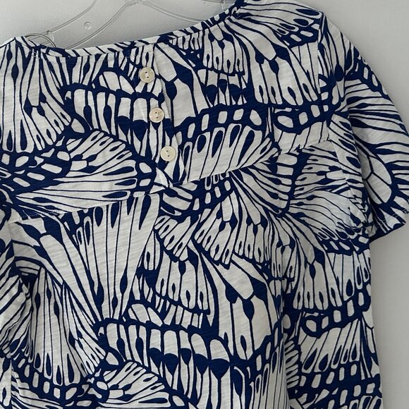 CHICO'S Lot of 2 S/S Women's T-Shirts Tops Floral Spring Prints SZ 0 (Small) - Picture 5 of 6